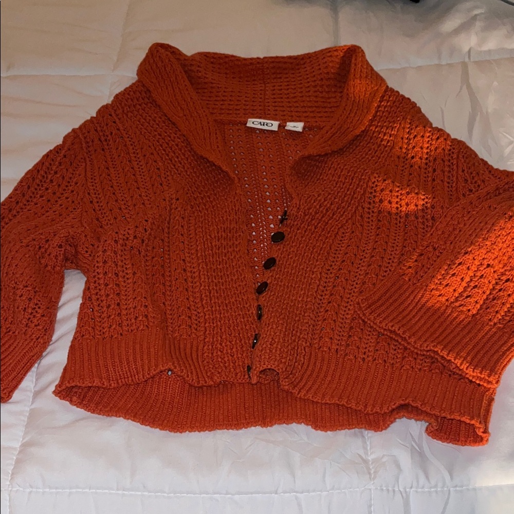 Cato Women's Vibrant Orange Cardigan